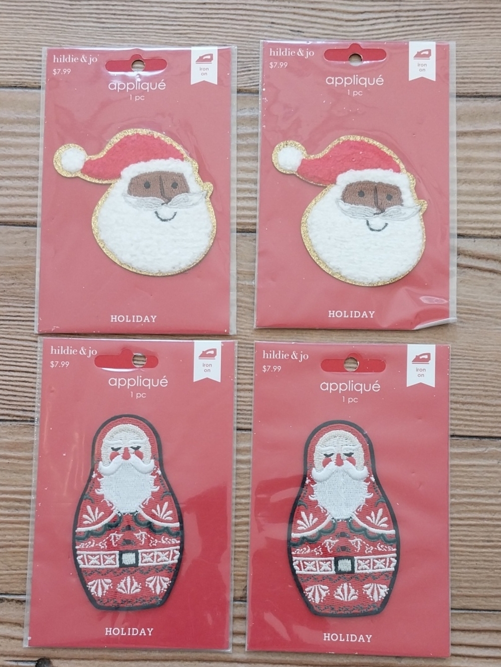 Bundle Of Appliqué Patches For Christmas
